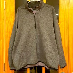 Nike Dri-Fit Men's 1/4 Zip Pullover Gray w/Black Size XL  super nice!